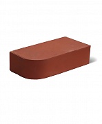 Кирпич лицевой полнотелый красный КС-керамик 250х120х65 радиусный