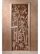 Дверь DoorWood &quot;Бамбук и бабочки&quot;(бронза) 1900х800 